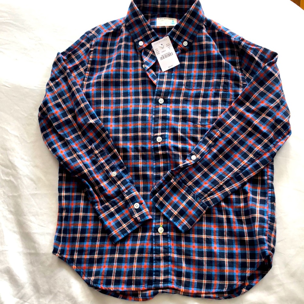 NWT Crewcuts flannel button down